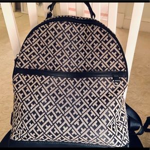 Tommy Hilfiger Monogram Backpack with Wallet